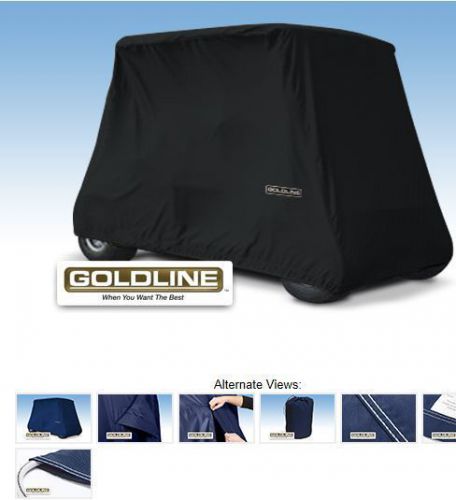 Goldline premium 4 person passenger golf car cart storage cover, black