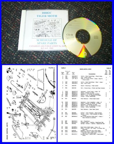 Tiger moth - schedule of spare parts dh82c illustrated
