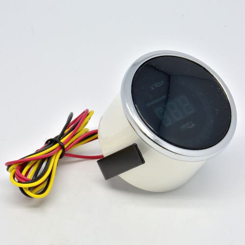 1x 2&#034;52mm 20led colorful volt voltage racing gauge car vehicle trucks universal