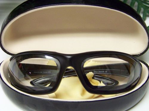 Transition lens padded motorcycle glasses clear to dark