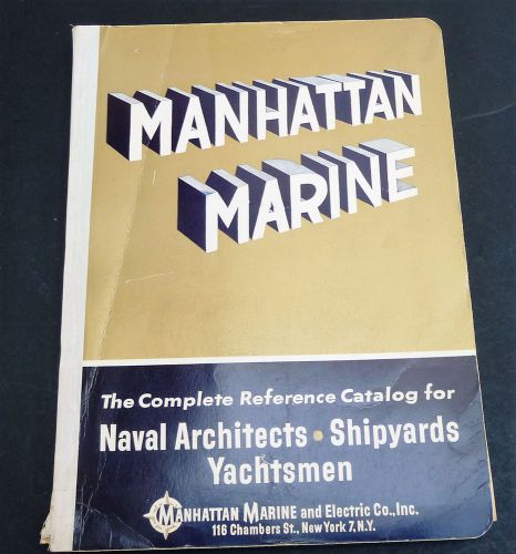Manhattan marine vintage 1965 catalog naval yachts sailing ships