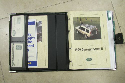 1999 to 2002 land rover discovery ii owner's manual set with case