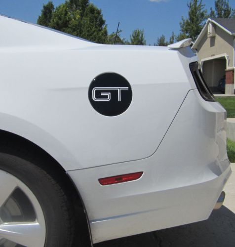 2010-2014 mustang gt fuel door decal cover - ford licensed sticker graphics gas