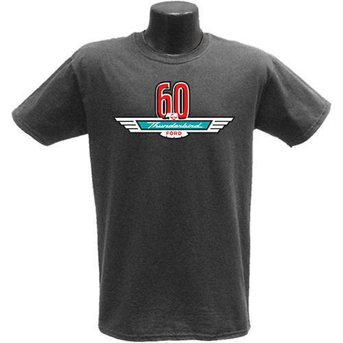 Ford thunderbird 60th anniversary preshrunk cotton men's size l xl or xxl shirt!