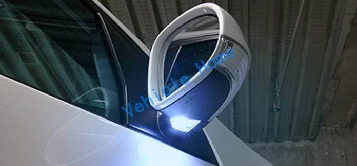 Ice blue led super bright side mirror light 2pc for vw passat cc b7 nms scirocco