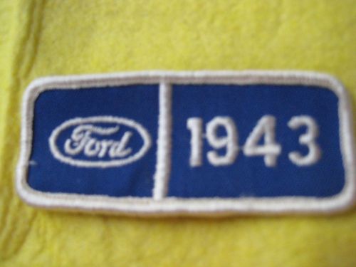 Vintage 1943 ford patch 3 1/2" x 1 1/2"