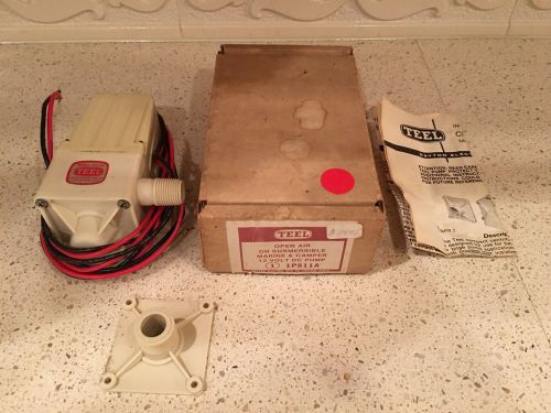 Vintage teel open air or submersible marine &amp; camper pump / 12v dc
