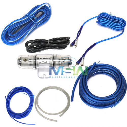 New bullz audio (by xscorpion) spak8bl 8-awg gauge car amplifier amp install kit