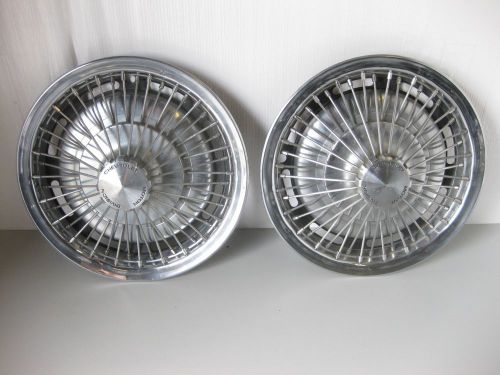 1971 1973 1975 1972 chevrolet camaro nova malibu wire spoke hubcaps 14" (2) 1974