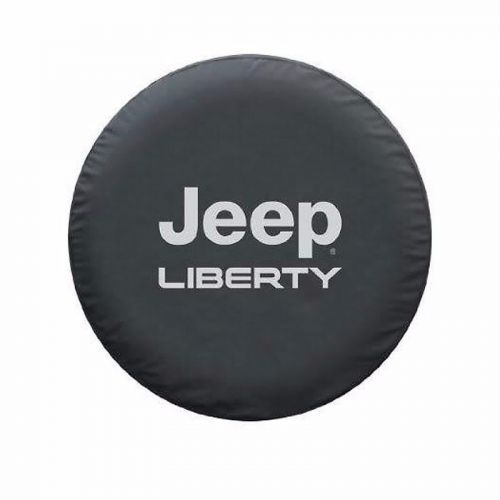 Black leather spare wheel tire cover for jeep rubicon liberty 2002-2011 30&#034;-31&#034;