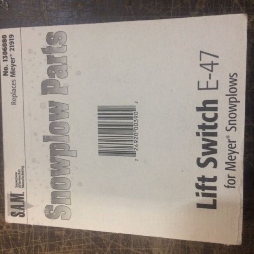 Buyer plow lift switch