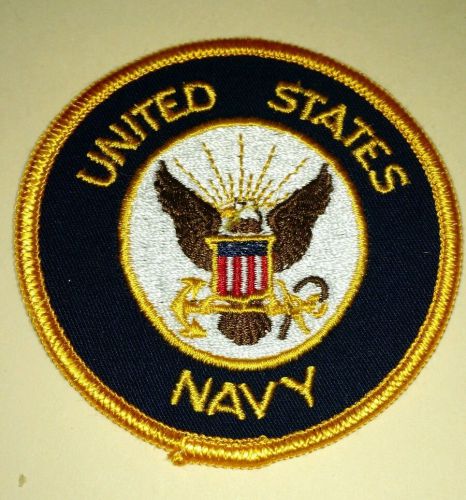 Vintage united states navy motorcycle patch 3"