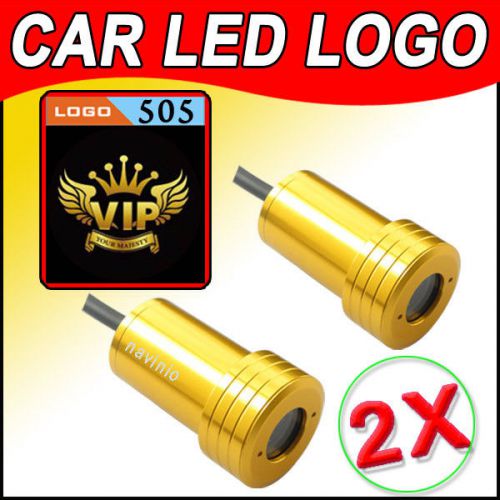 2x car welcome logo lamp for vip your majesty door laser shadow ghost ligh auto