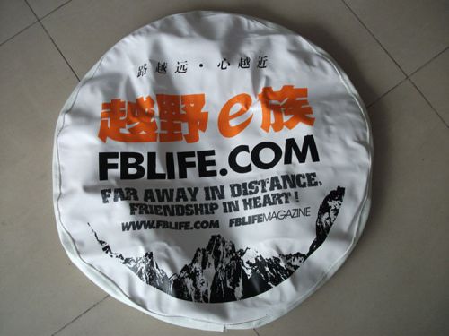 Cross-country e wheel cover spare protecting tire white 17 inch new