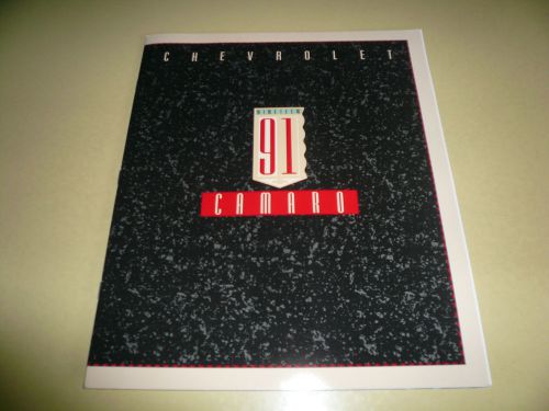 1991 chevrolet camaro sales brochure - vintage