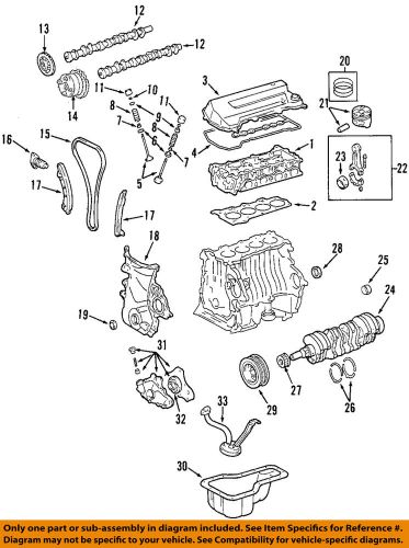 Toyota oem 00-08 corolla-engine valve cover 1120122060