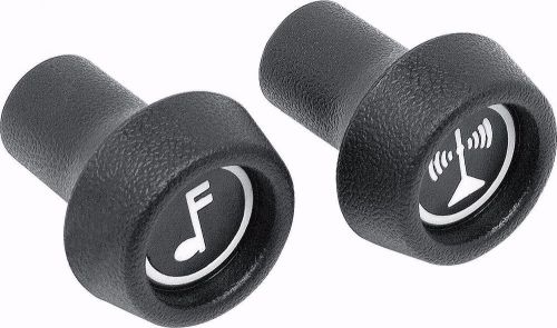 1971-1978 camaro &amp; firebird 1971-1975 nova radio control knobs, pair -oer 330107