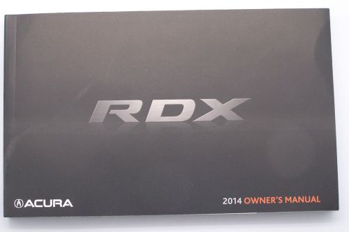 2014 acura rdx owners manual parts service original new
