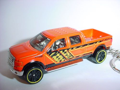 New 3d ford f-150 custom keychain key chain f150 4x4 offroad hot orange!