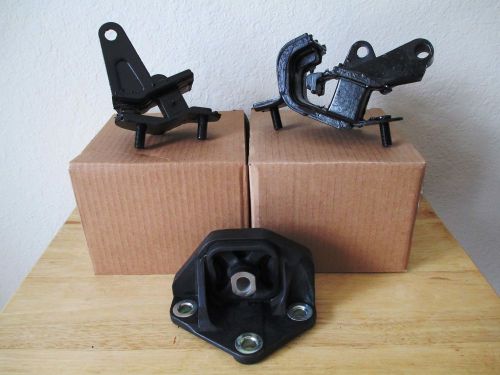 Set of 3 transmission mounts -- fits: 2003-2007 honda accord (3.0l, v6, manual).