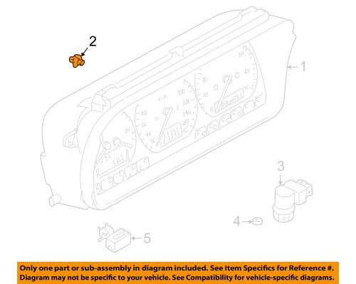 Vw volkswagen oem 99-01 eurovan cluster panel-bulb 893919040a