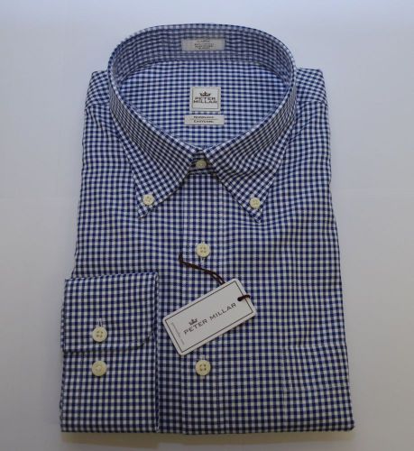Twill gingham long sleeve (large) by peter millar high quality great gift!