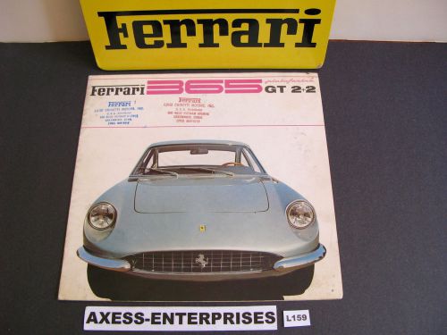 1967 1968 ferrari 365gt 365 gt 2+2 owners collector deluxe sales brochure # l159