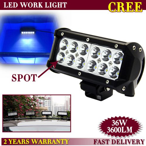 1pc 7&#034;inch 36w cree spot led work light bar offroad ute boat 4x4wd car truck