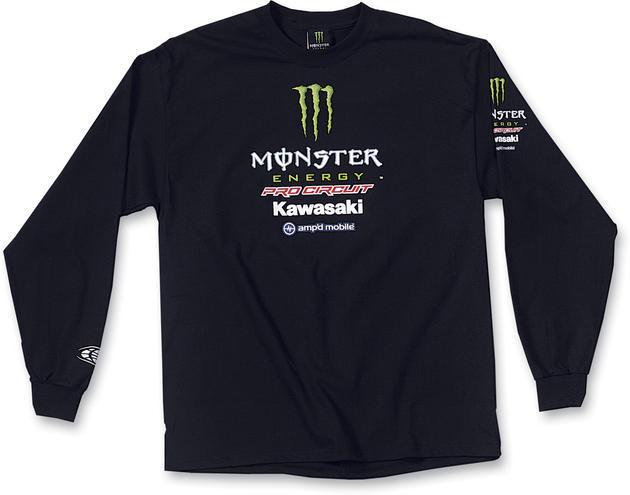 Pro circuit monster long sleeve t-shirt black xl/x-large
