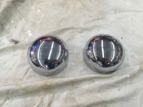 Nos hella horn chrome covers harley accessory panhead knucklehead bmw porsche