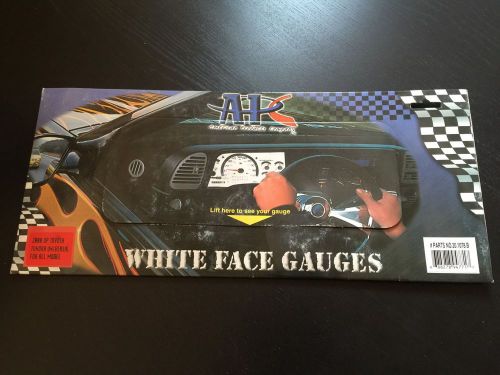 Apc 00 01 02 03 all toyota tundra pick up glow through white face gauges v6 v8