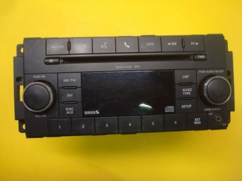 08-11 dodge caliber sxt htbk cd player mp3 sirius radio stereo oem p05091115ac