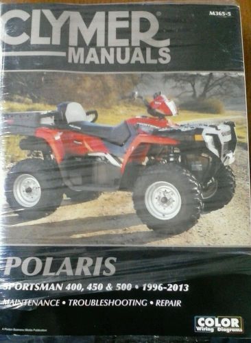 Clymer polaris sportsman 400,450 &amp; 500, 1996-2013 shop manual, m365-5