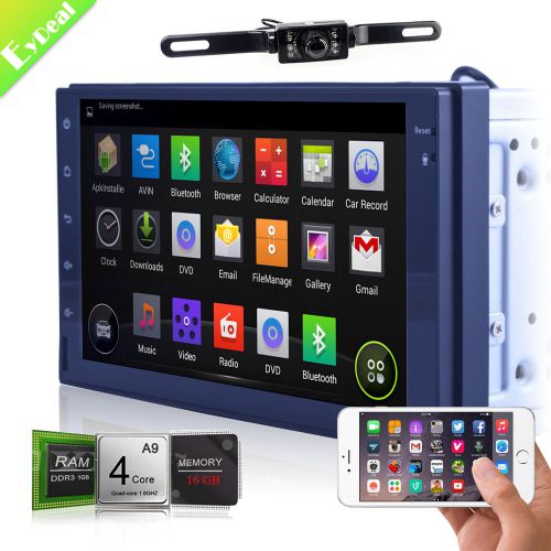 Quad core android4.4.4 gps double 2 din 7'' in-dash car radio stereo + camera