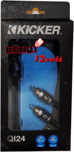 Kicker qi24 2-channel 4 meters (13.1') q-series interconnect rca signal cable