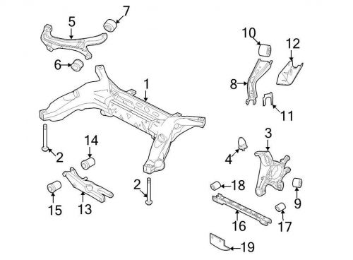 Ford oem suspension control arm 6f9z5a804c image 5