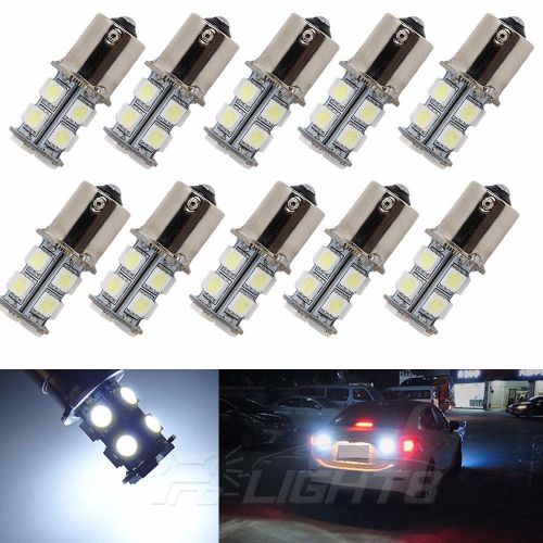 10pcs 1156 ba15s 7506 1003 1141 led light 13 smd bulbs interior rv camper white