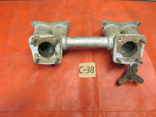 Triumph tr4, tr3, original intake manifold c/ bell crank, !!