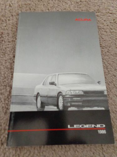 Lot of 4 acura integra &amp; legend owners manuals pristine 1986 1990 1992 oem