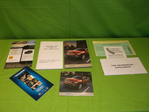 2016 jeep compass owners manual / users guide set new!!! free shipping