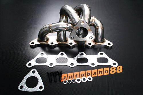 Autobahn88 stainless manifold exhaust header for mitsubishi colt ralliart 4g15