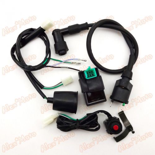 Wiring loom harness kill switch ignition coil cdi for 50cc-160cc pit dirt bike