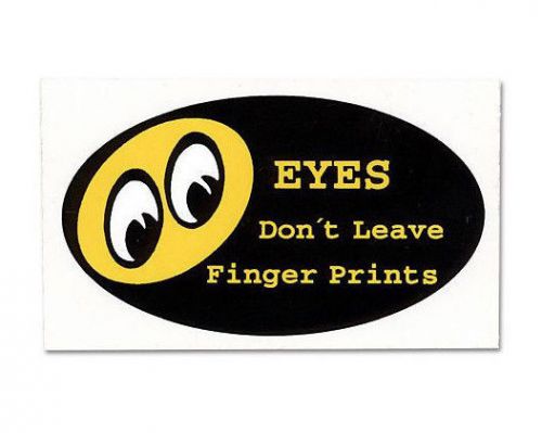 Decal mooneyes finger print ford 32 chevy 55 150 210 sticker 350 buick merc 50