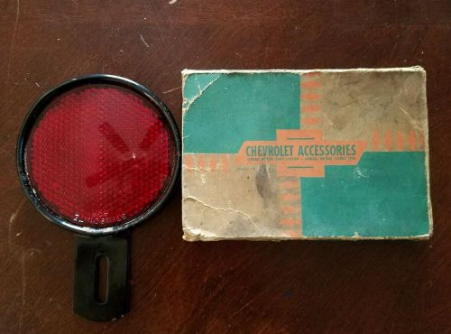 Vintage stimsonite no.24 license plate topper chevrolet accessories original box