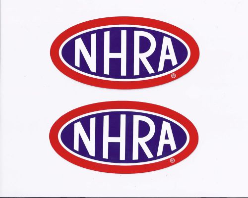 Nhra drag racing stickers / decals die cut lot of 2
