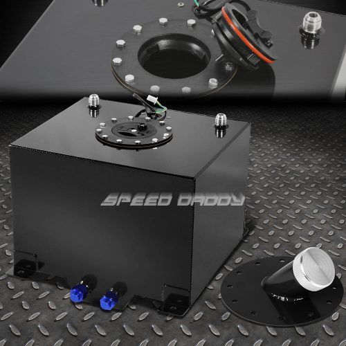 Sell 8 GALLON BLACK COATED ALUMINUM FUEL CELL GAS TANK+LEVEL SENDER+45