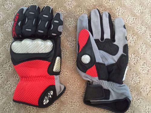Joe rocket phoenix motorcycle gloves size l, red