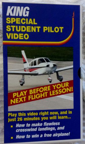 King special student pilot video: play before your next flight lesson, vhs-1992
