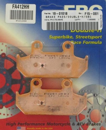 Ebc double-h sintered brake pads (sfa412hh)