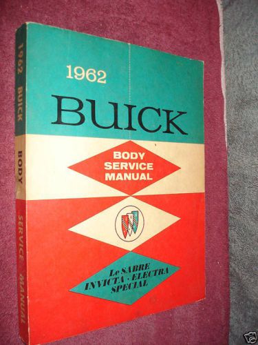 1962 buick body shop manual / shop book / nice original